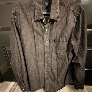 J. Crew Charcoal Denim Shirt